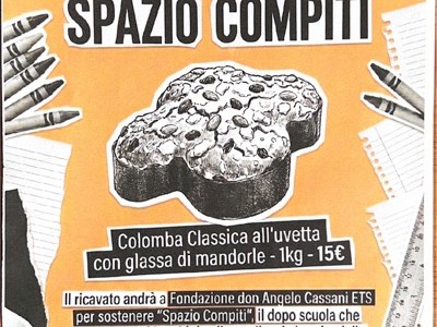 Sostieni Spazio Compiti con la nostra colomba&nbsp;artigianale!