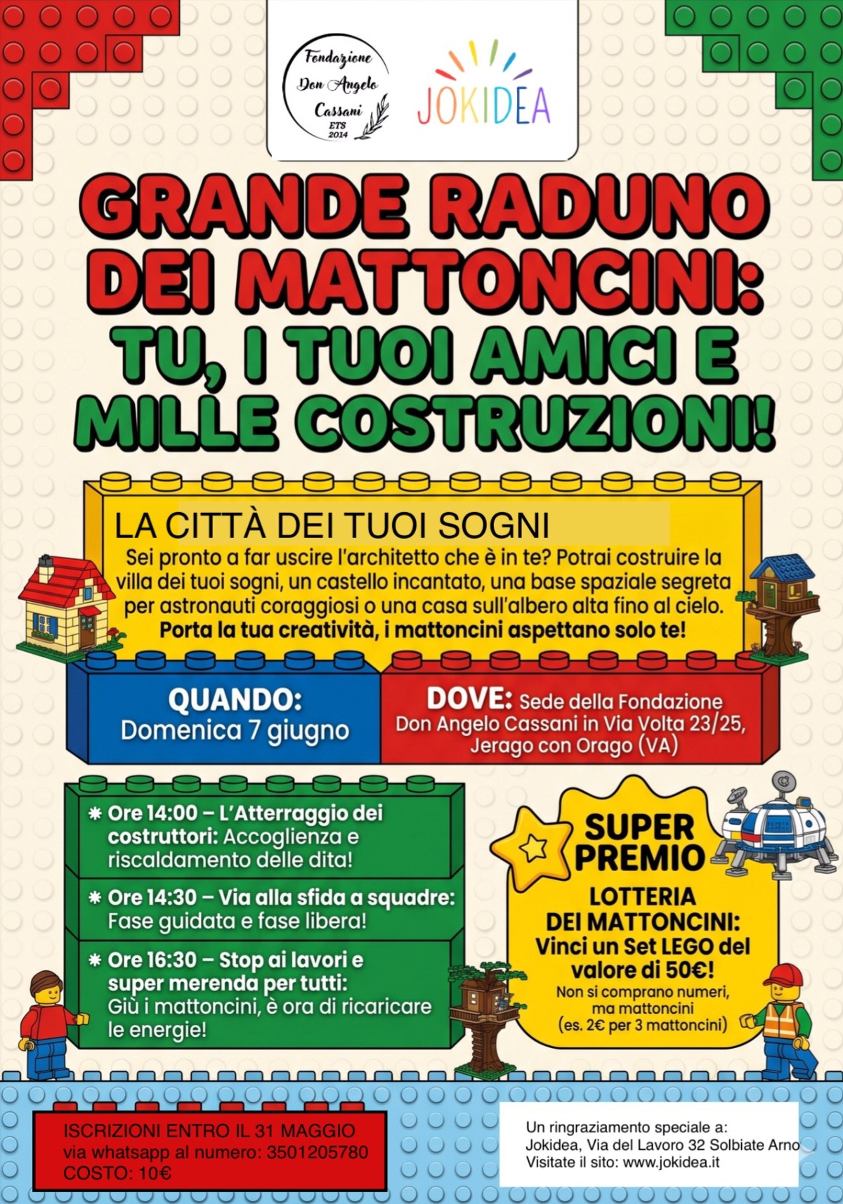 Grande raduno dei mattoncini – 7 giugno&nbsp;2026